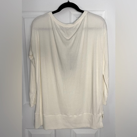 CHASER Ribbed Scoop Neck Long Sleeve Top - Picture 2 of 3